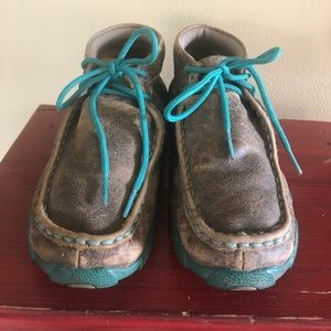 Youth Twisted X Leather Chukka Driving Moc